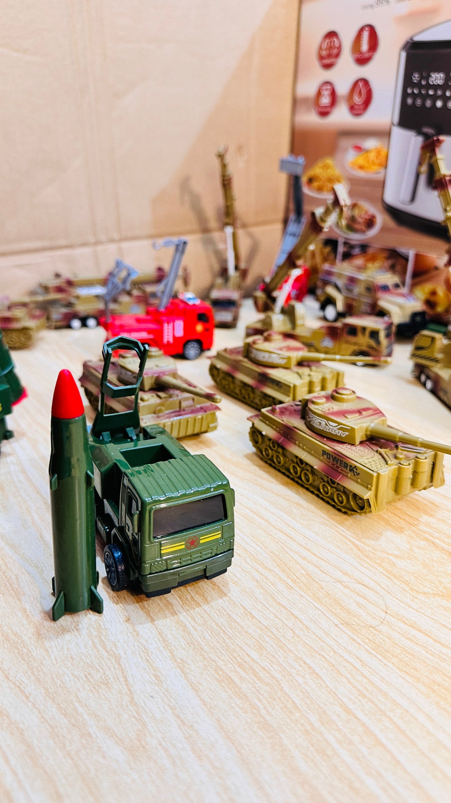 5 PCS Military cars set