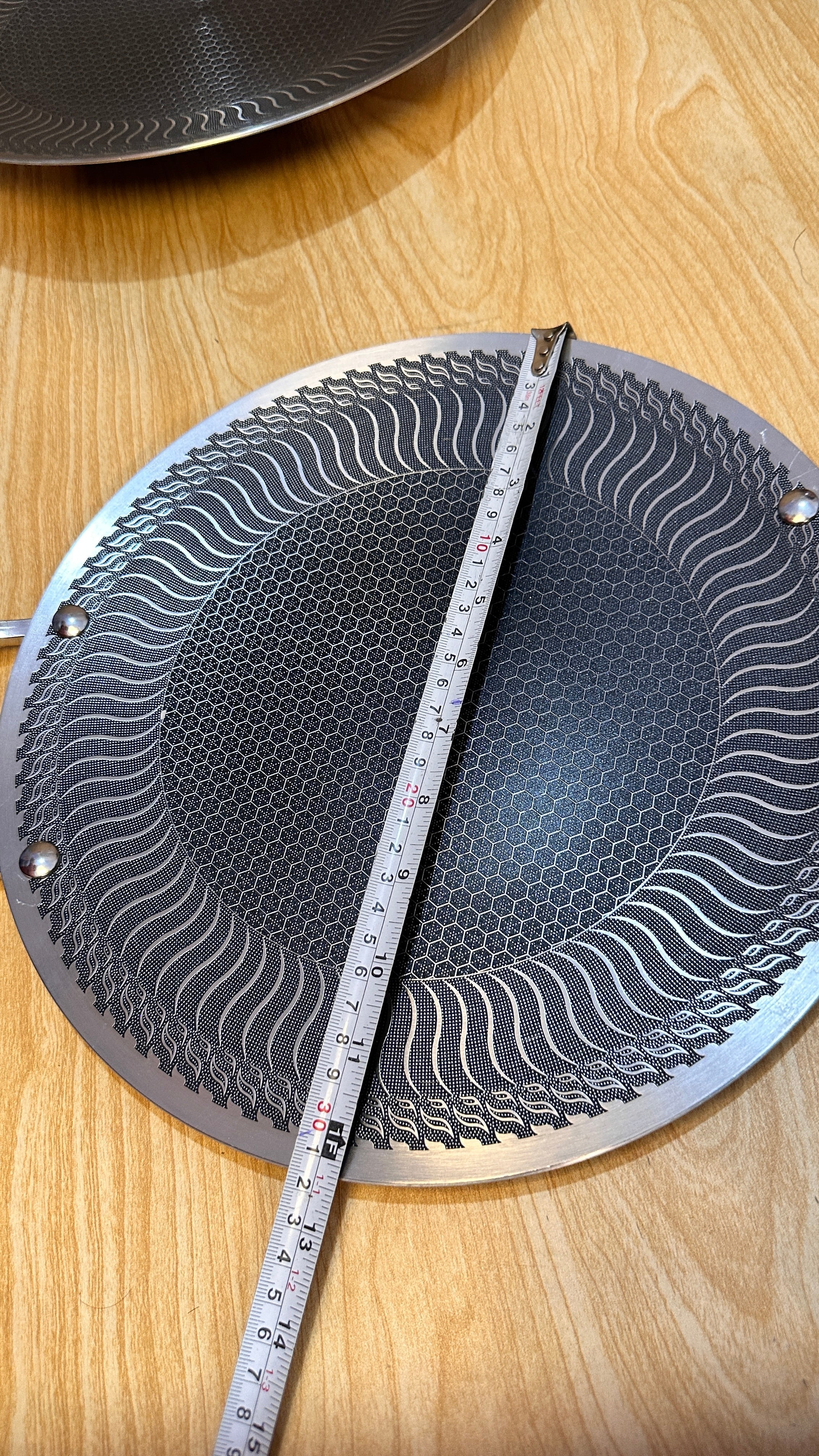 Laser coating honeycomb nonstick Tawa