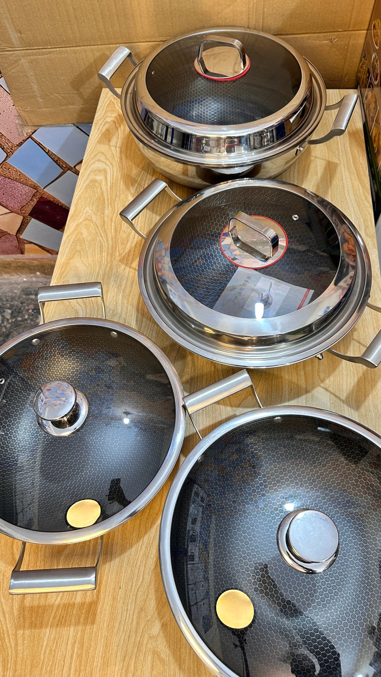 German honeycomb Non-Stick karahi