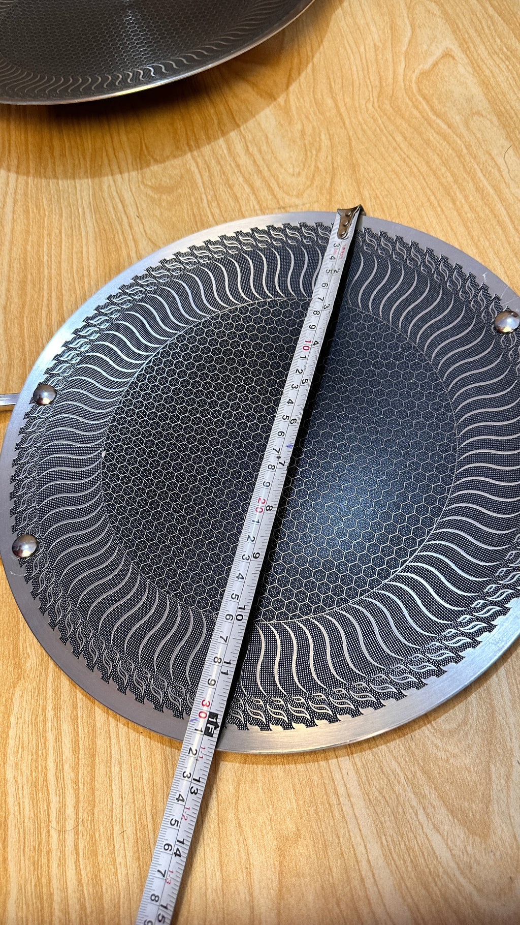 Laser coating honeycomb nonstick Tawa